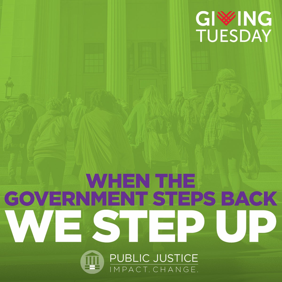 When Government Steps back, we step up - Giving Tuesday